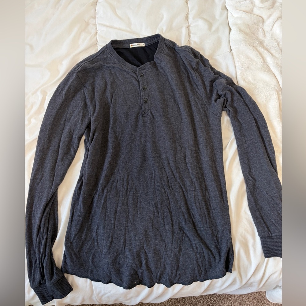 Marine Layer men’s double knit henley